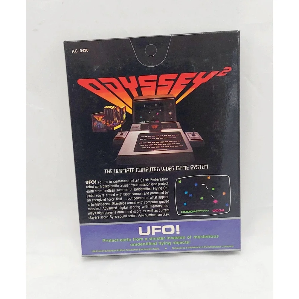 1981 Magnavox Odyssey 2 UFO Game - Open Box